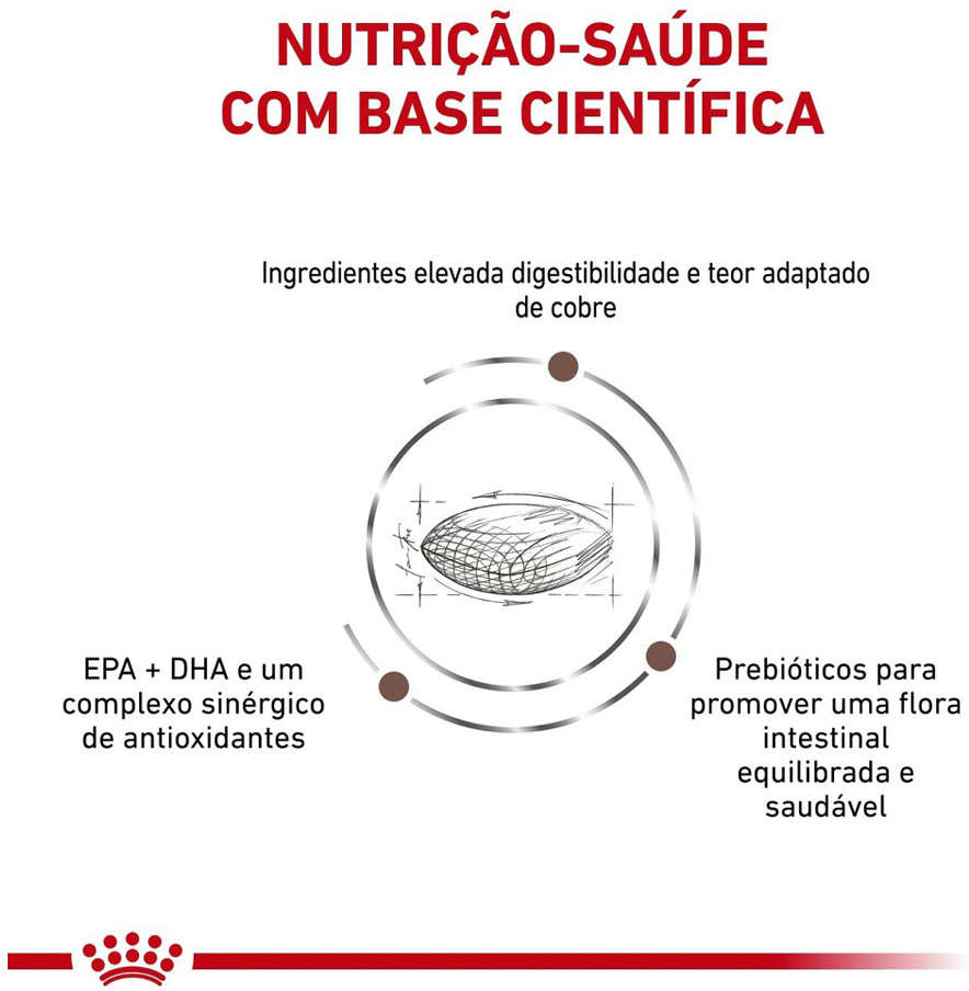 Ração Royal Canin Canine Veterinary Diet Hepatic para Cães Adultos com Problemas Hepáticos - 2Kg