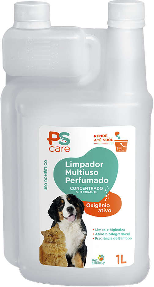 Limpador Multiuso Pet Society PS Care Perfumado - 1 Litro