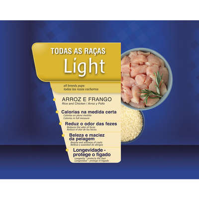 Ração Seca BR4 Dogs Light Arroz e Frango para Cães Adultos