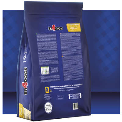 Ração Seca BR4 Dogs Light Arroz e Frango para Cães Adultos