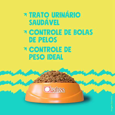Ração Seca Quatree Select Frango Arroz Gatos Castrados