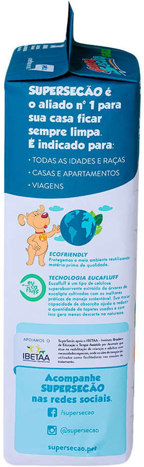 Kit Tapete Higiênico Petix Supersecão Green - 120 Unidades (4 Pacotes)