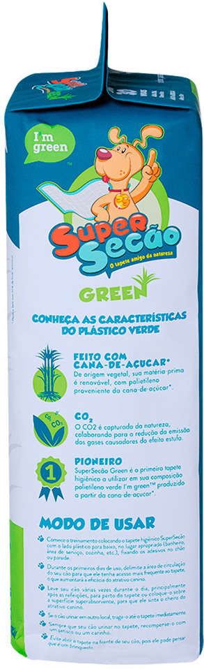 Kit Tapete Higiênico Petix Supersecão Green - 120 Unidades (4 Pacotes)