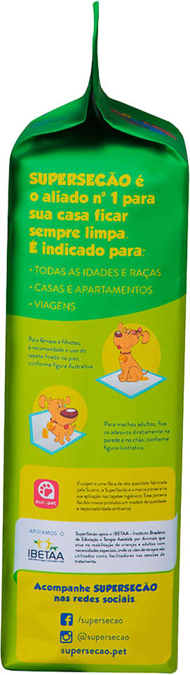 Tapete Higiênico Super Secão Citrus - 30 Unidades