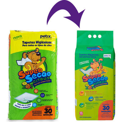 Tapete Higiênico Super Secão Citrus - 30 Unidades | Petlove