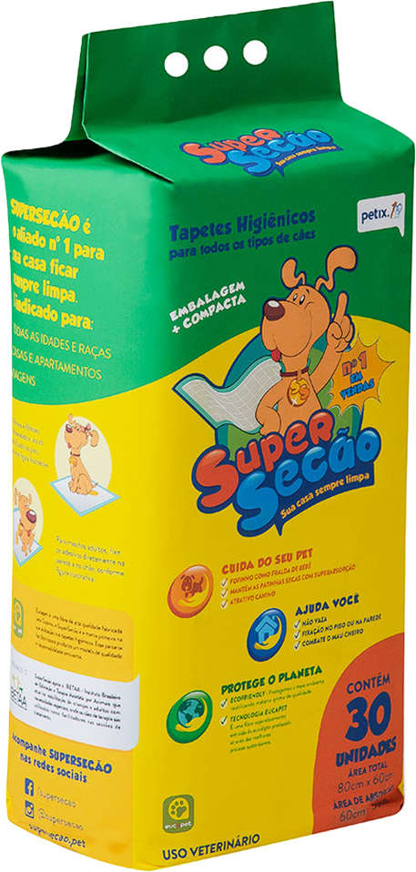 Tapete Higiênico Super Secão - 30 Unidades