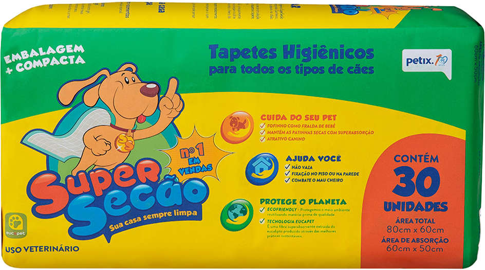 Tapete Higiênico Super Secão - 30 Unidades