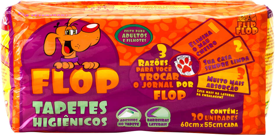 Tapete Higiênico Petix Flop - 30 Unidades