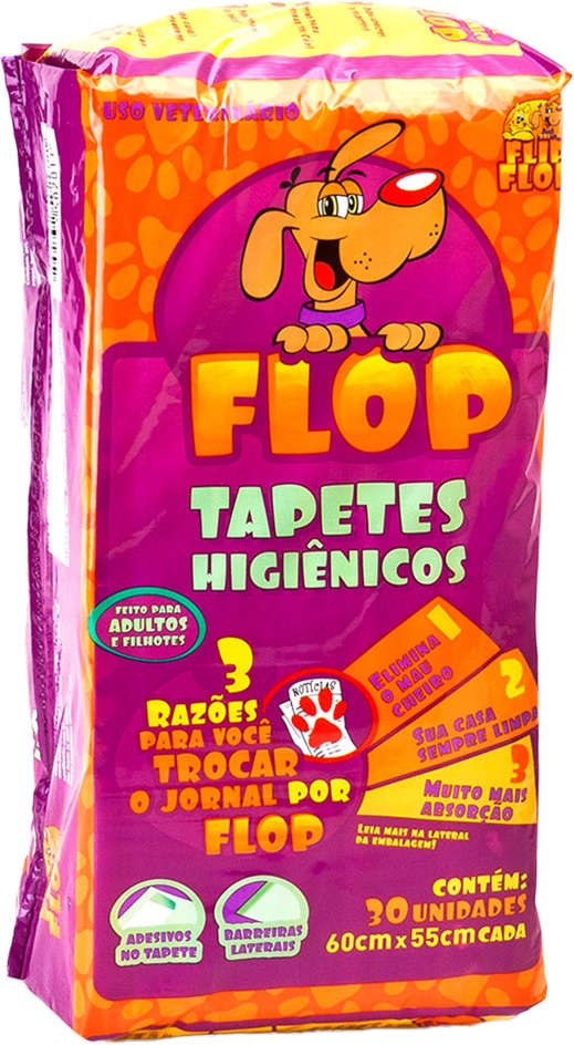 Tapete Higiênico Petix Flop - 30 Unidades