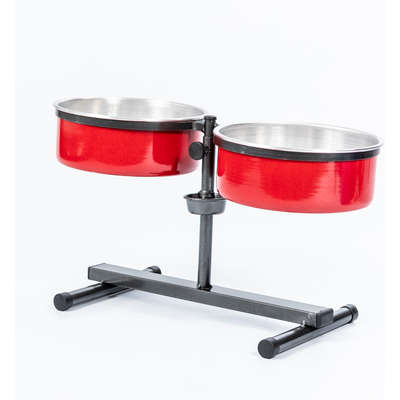 Comedouro Ajustável NF Pet Sistema Antiformiga Vermelho