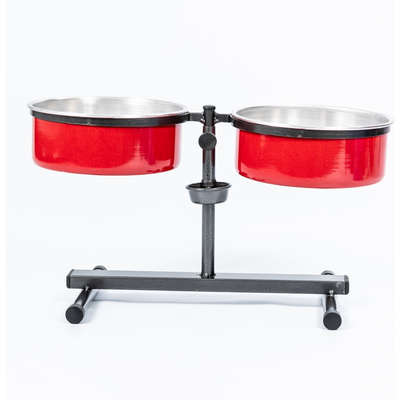 Comedouro Ajustável NF Pet Sistema Antiformiga Vermelho