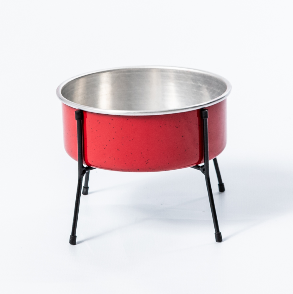 Comedouro NF Pet Aramado Simples Vermelho - Tam. M