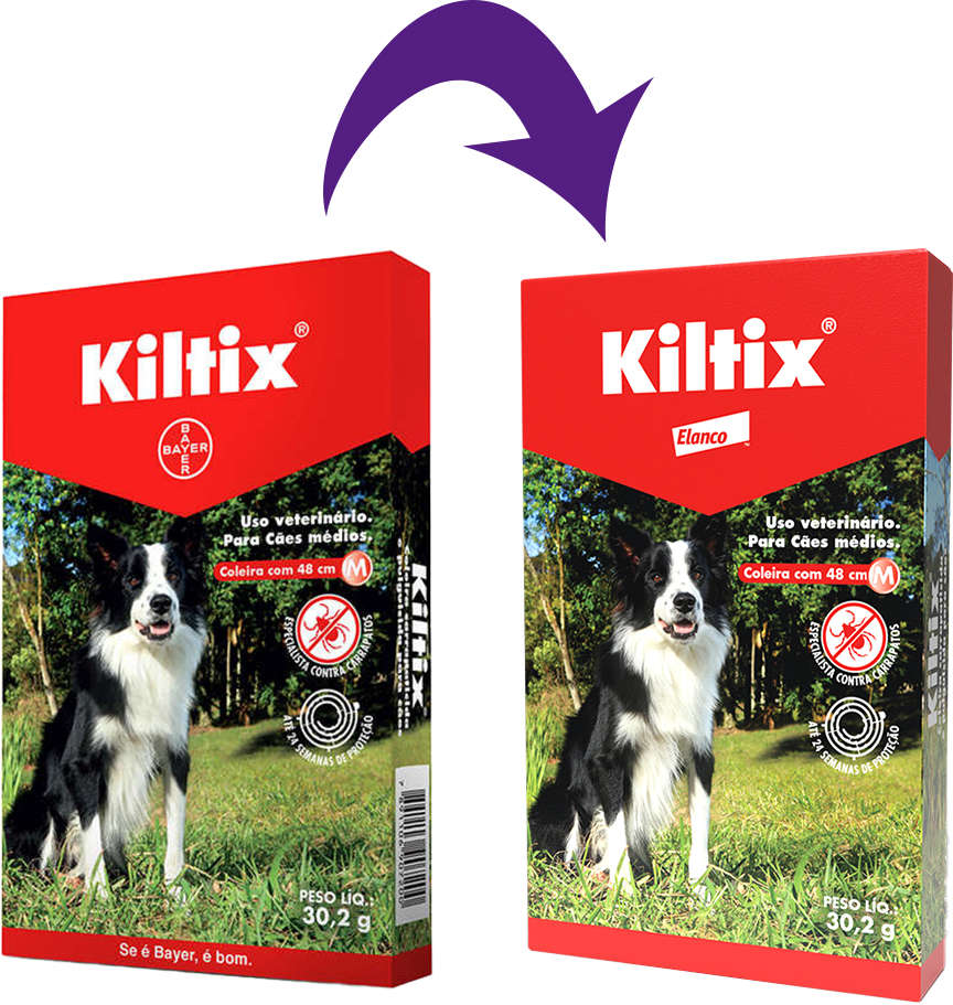 Coleira Elanco Antipulgas e Carrapatos Kiltix - Tam. M