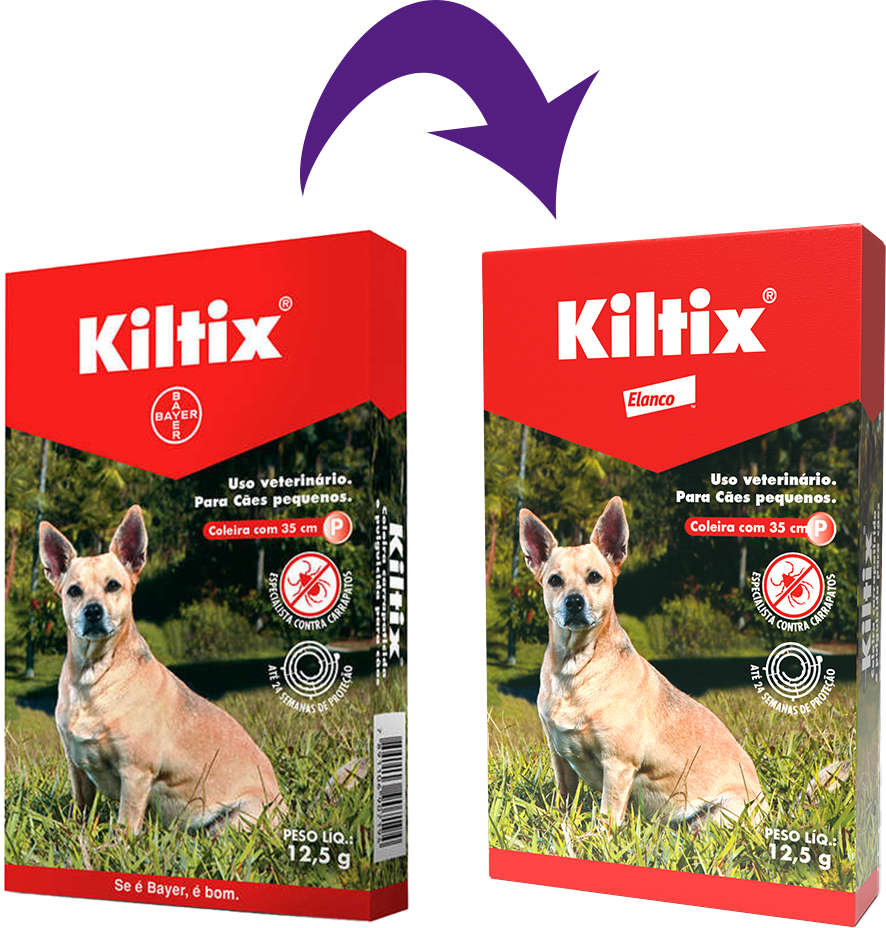 Coleira Elanco Antipulgas e Carrapatos Kiltix - Tam. P