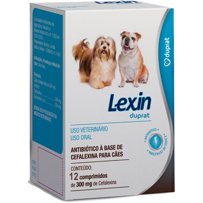 Antibiótico Duprat Lexin 300 mg - 12 Comprimidos