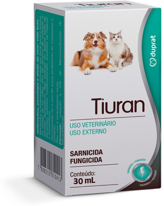 Solução Sarnicida Duprat Tiuran para Cães e Gatos - 30 mL