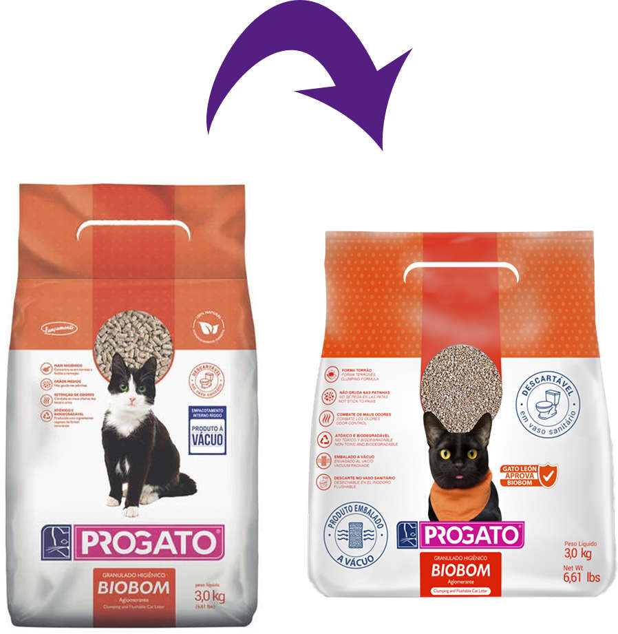 Granulado Higiênico ProGato Biobom - 3Kg