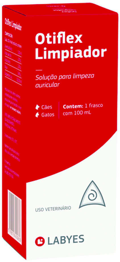 Limpador Auditivo Labyes Otiflex para Cães e Gatos - 100 mL