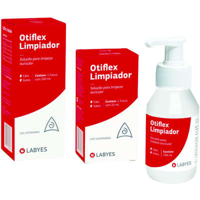 Limpador Auditivo Labyes Otiflex para Cães e Gatos