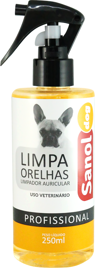 Loção Limpa Orelha Sanol Dog para Cães e Gatos - 250 mL