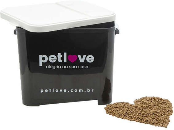 Porta Ração Petlove Preto - 15Kg