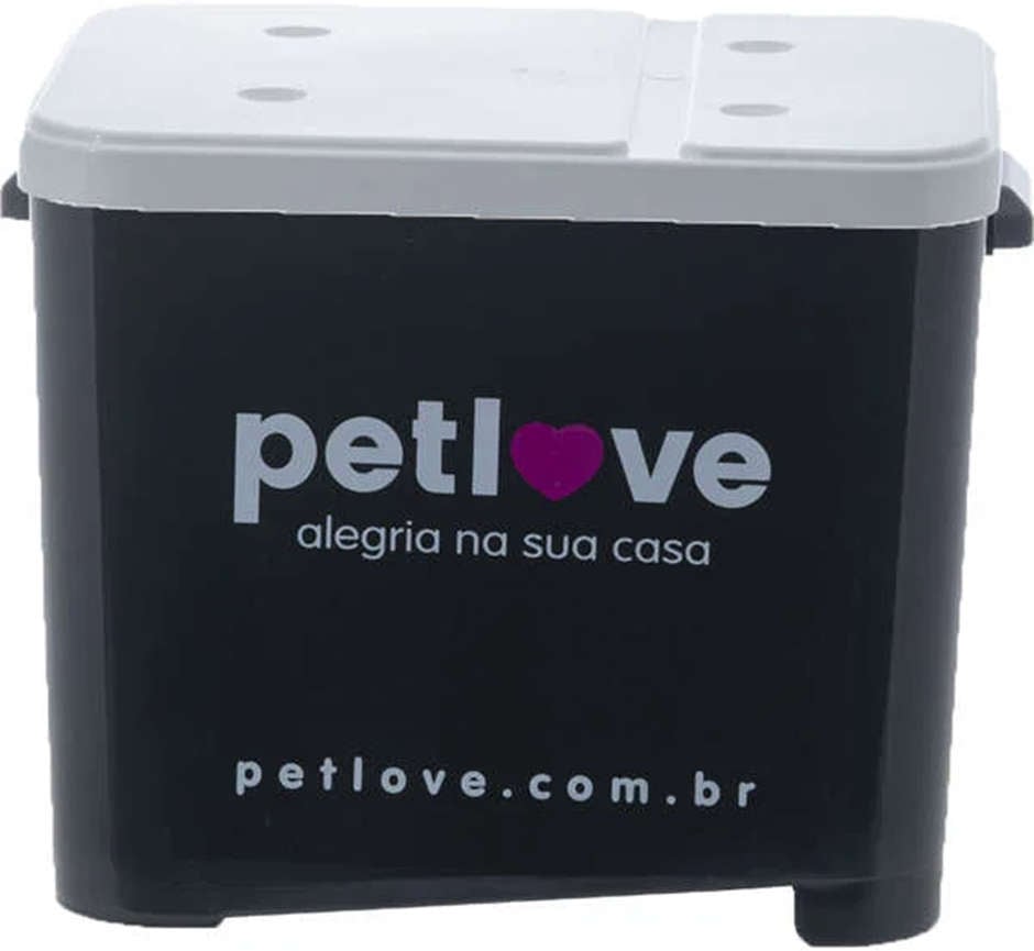 Porta Ração Petlove Preto - 15Kg