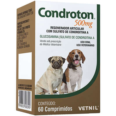 Regenerador Articular Vetnil Condroton 60 Comprimidos