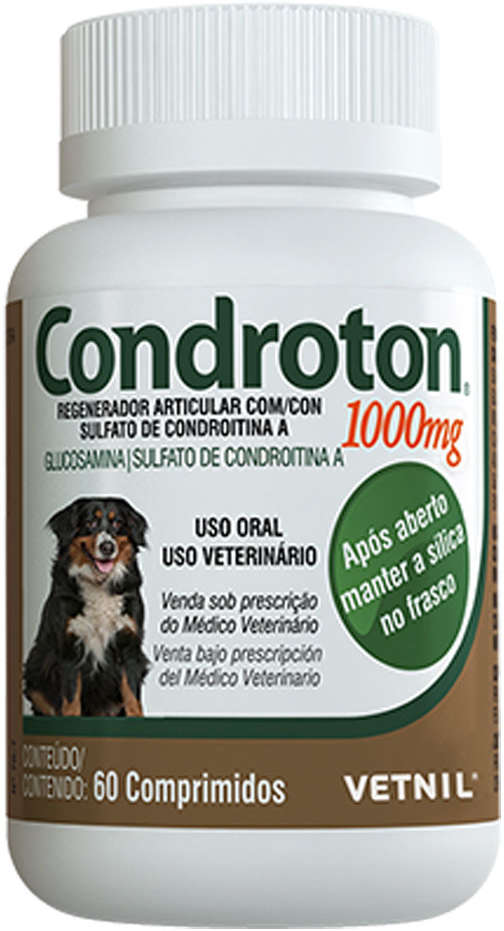 Regenerador Articular Vetnil Condroton 60 Comprimidos - 1000 mg