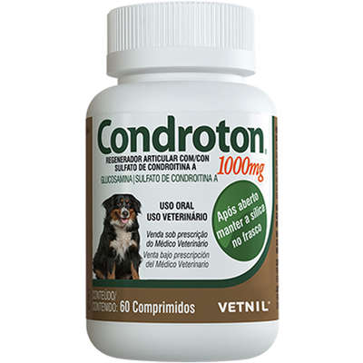 Regenerador Articular Vetnil Condroton 60 Comprimidos