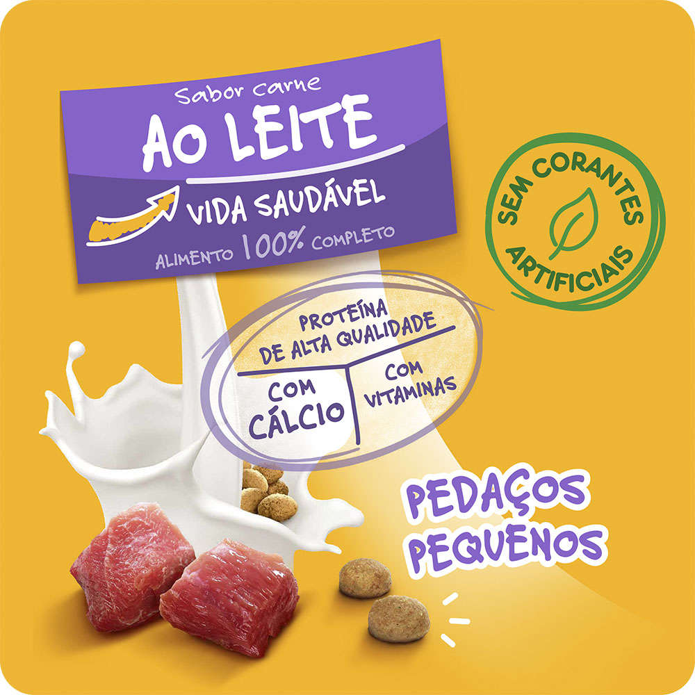 Ração Seca Pedigree Nutrição Essencial Carne ao Leite para Cães Adultos - 15Kg