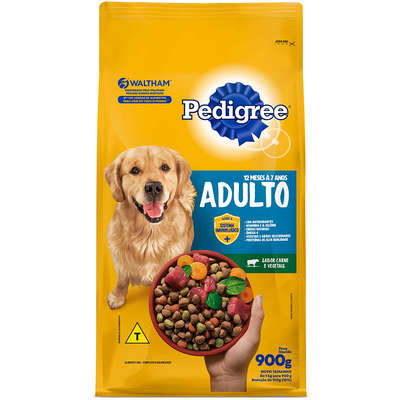 Ração Seca Pedigree Carne e Vegetais para Cães Adultos Raças Médias e Grandes