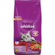 Ração Whiskas Carne para Gatos Adultos - 2,7Kg