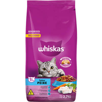 Ração Whiskas Peixe para Gatos Adultos