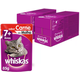 Ração Úmida Whiskas Sachê Carne ao Molho para Gatos Adultos Sênior 7 + Anos