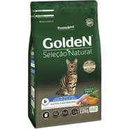 Ração Seca PremieR Pet Golden Seleção Natural Frango, Abóbora e Alecrim para Gatos Castrados