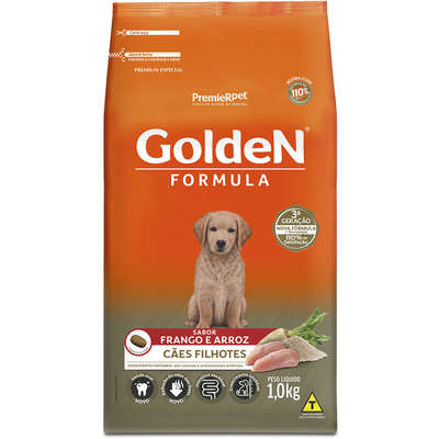 Ração Premier Golden Formula Cães Filhotes Frango e Arroz