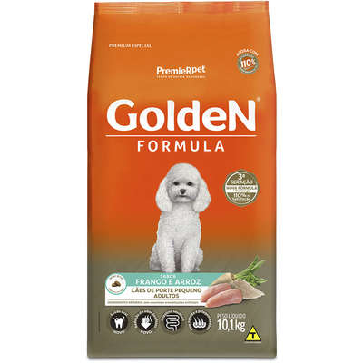 Ração Premier Golden Formula Cães Adultos Frango e Arroz Mini Bits