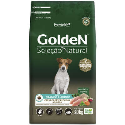 Ração Seca PremieR Pet Golden Seleção Natural para Cães Adultos Mini Bits