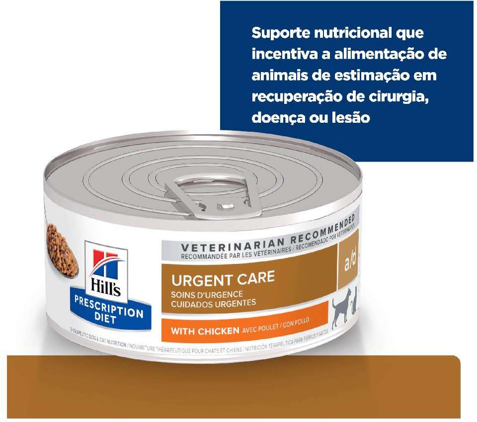 Ração Úmida Prescription Diet a/d Condições Críticas para Cães e Gatos - 156 g