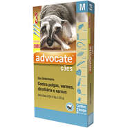 Advocate para Cães de 4 a 10Kg 1,0 mL - 3 Pipetas