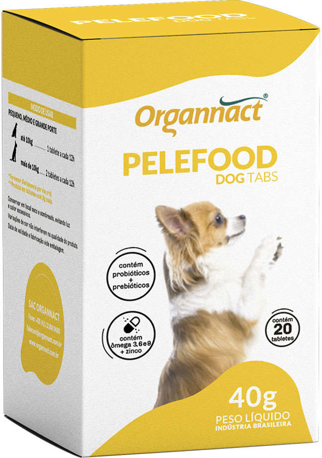 Organnact Pele Food Tabs - 20 Comprimidos