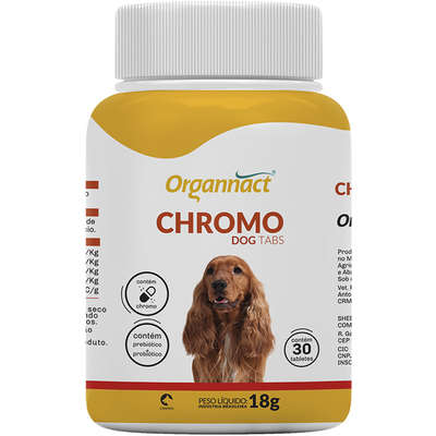 Suplemento Alimentar Organnact Cromo Dog Tabs