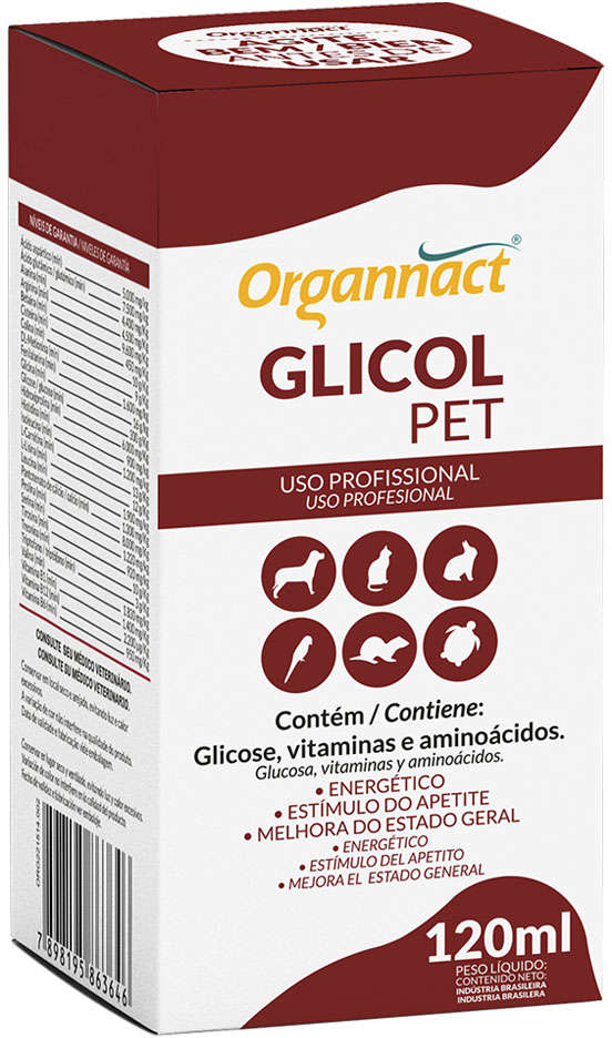 Suplemento Organnact Glicol Pet - 120 mL