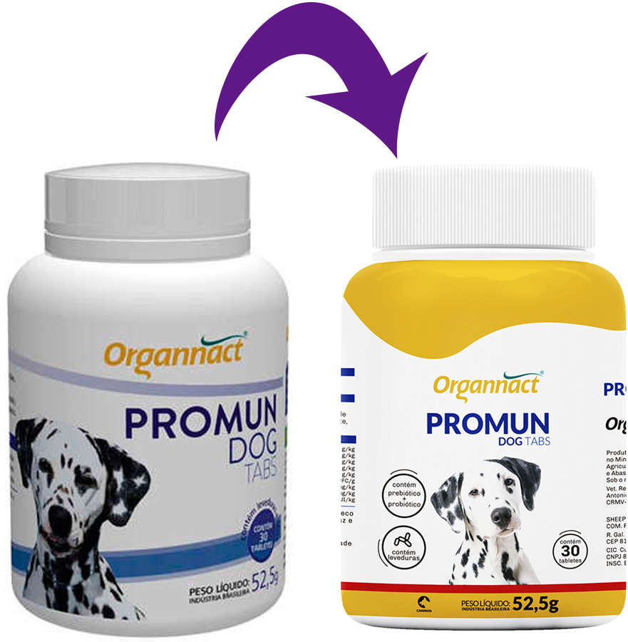 Suplemento Organnact Promun Dog Tabs - 30 Capsulas