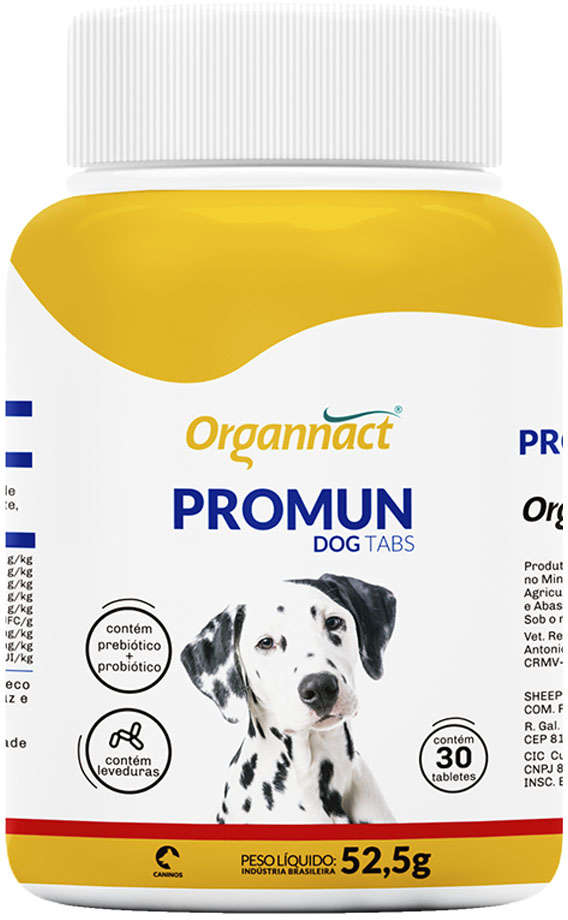 Suplemento Organnact Promun Dog Tabs - 30 Capsulas