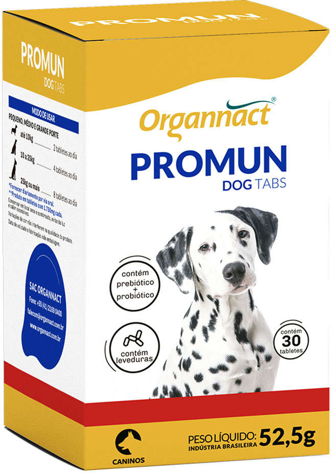 Suplemento Organnact Promun Dog Tabs - 30 Capsulas