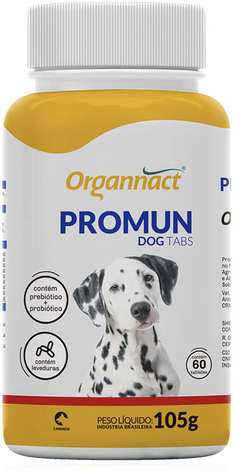 Suplemento Organnact Promun Dog Tabs - 60 Tabletes