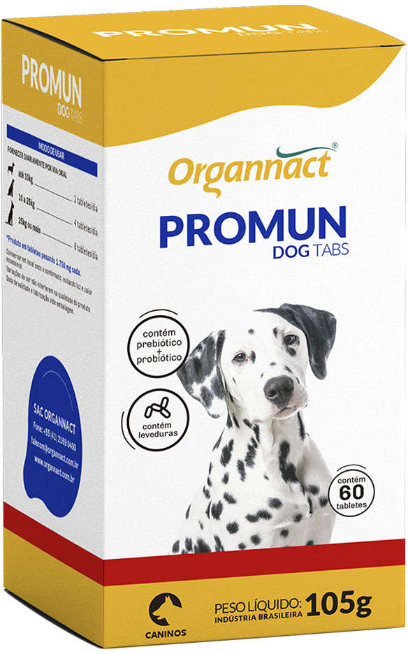 Suplemento Organnact Promun Dog Tabs - 60 Tabletes