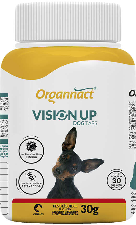 Suplemento Vitamínico Aminoácido Organnact Vision Up Dog Tabs - 30 g
