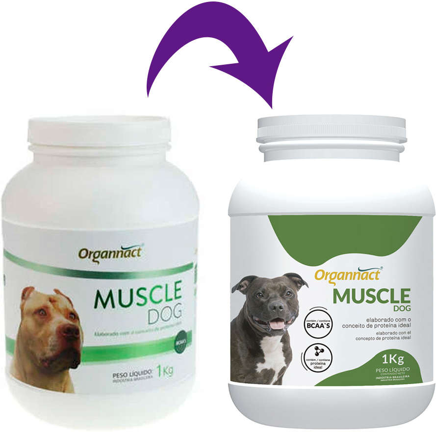 Suplemento Vitamínico Organnact Muscle Dog - 1Kg